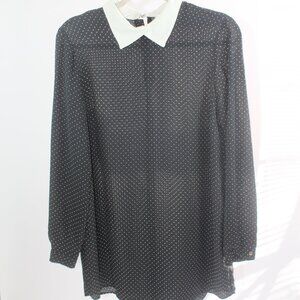 Koton Women's Medium Black/White Polka Dot Dress Size Medium